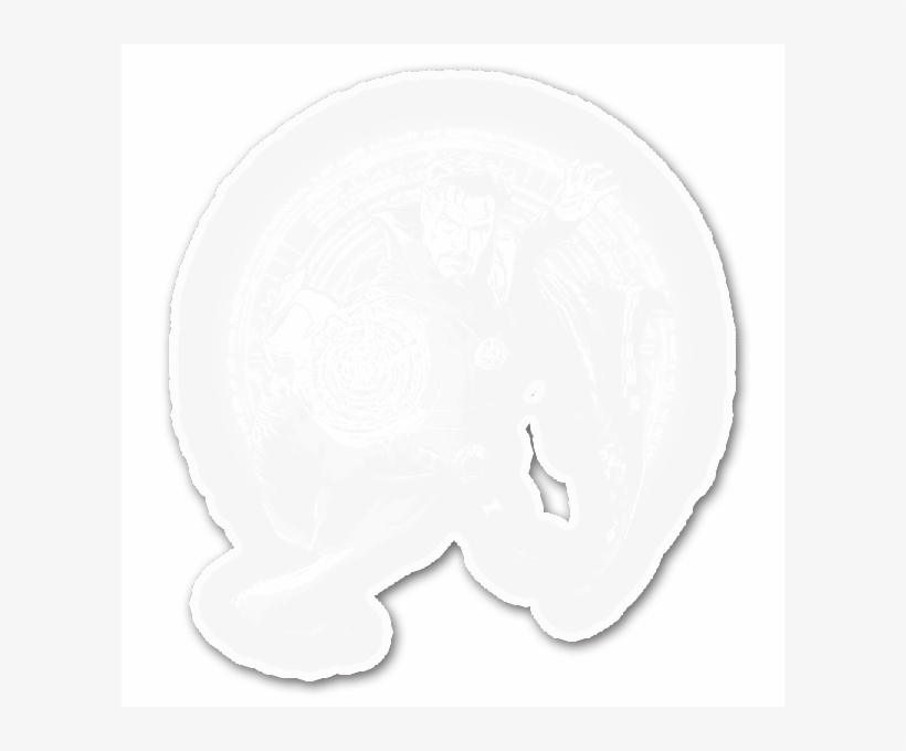 Dr Strange White - Dr Strange Sticker Png, transparent png #1567967