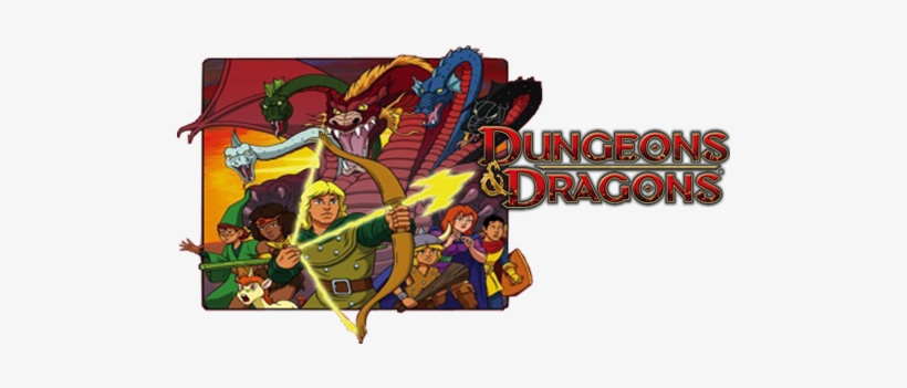 Dungeons & Dragons Tv Show Image With Logo And Character - Dungeons And Dragons Tv Serie, transparent png #1568180