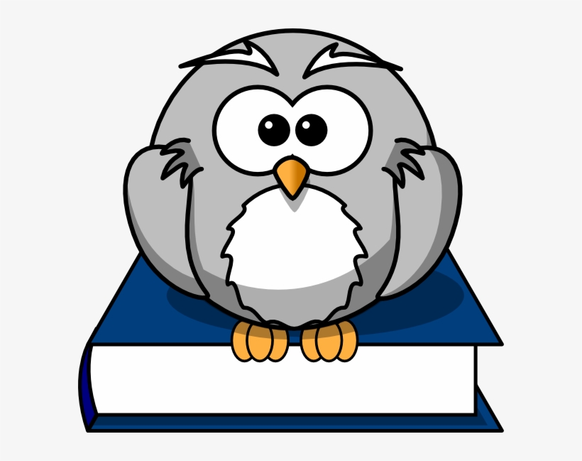 Owl On A Book Clipart - Free Transparent PNG Download - PNGkey