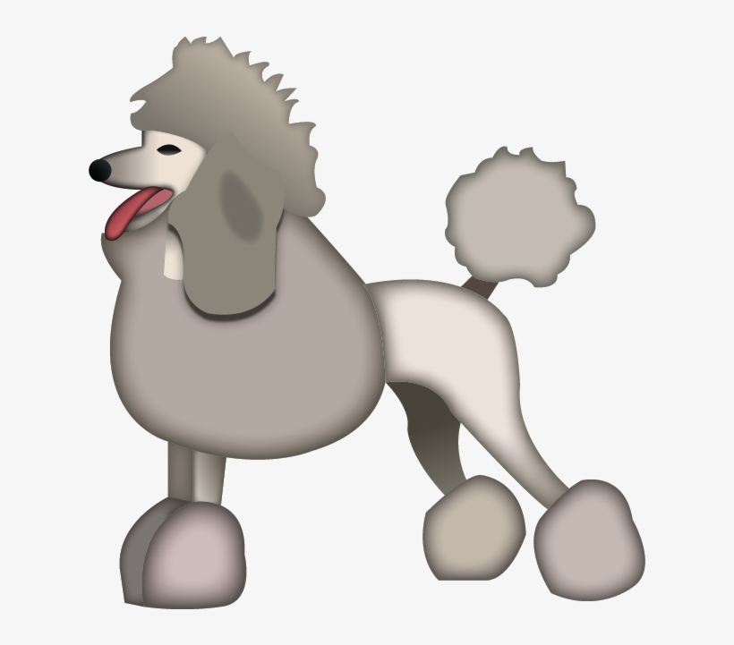 Download Ai File - Dog Emoji Poodle, transparent png #1568809