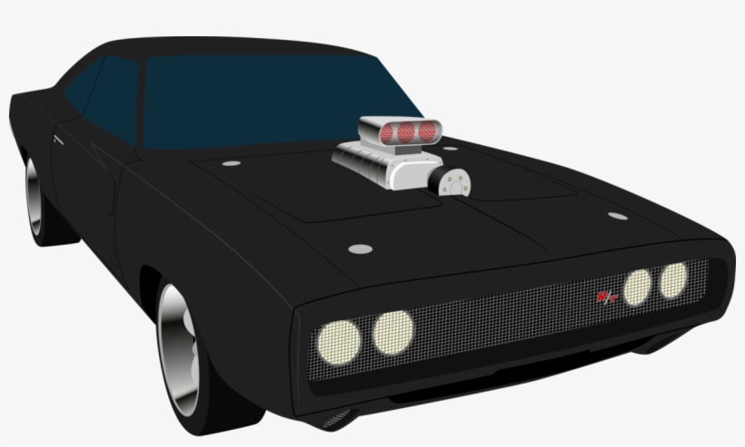 Dom's 1970 Dodge Charger R/t By Artthriller94 - Fast And Furious Car Vector, transparent png #1569149