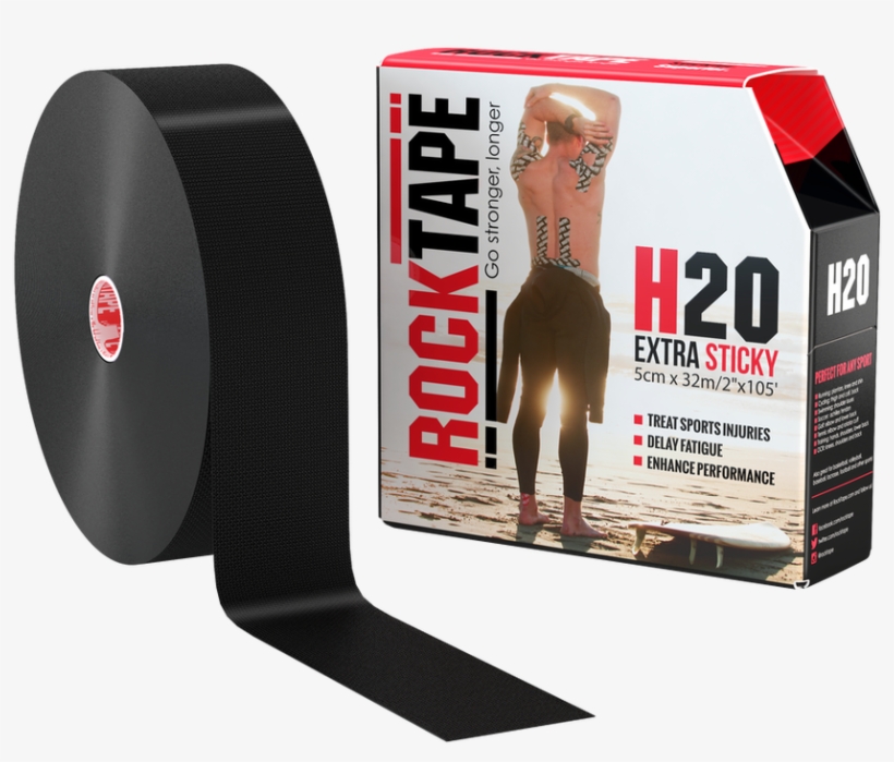 2" Bulk H2o Black - Rocktape H2o, transparent png #1569418