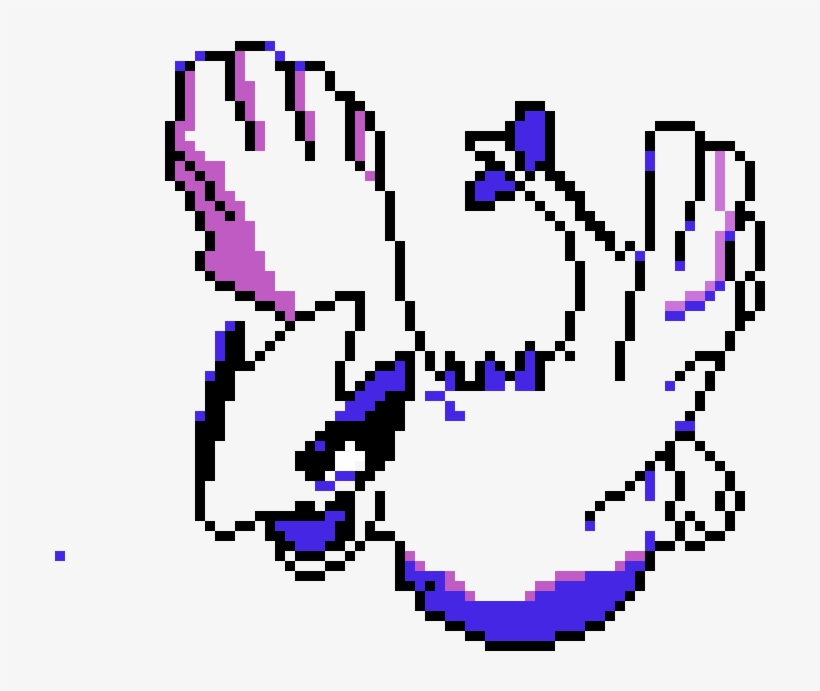 Lugia Pixel Art - Lugia, transparent png #1569841