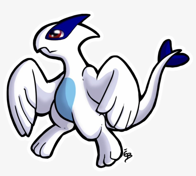 Image Royalty Free Stock Lugia Drawing Cute - Cartoon, transparent png #1569986