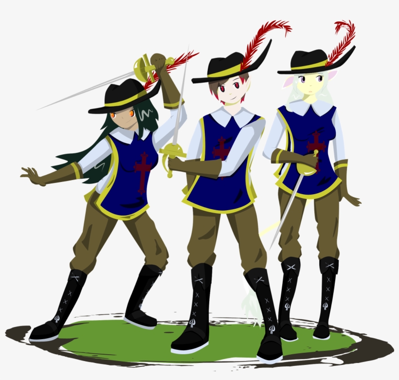 The Three Musketeers By Sacredlugia On Deviantart - Three Musketeers Clipart, transparent png #1570057
