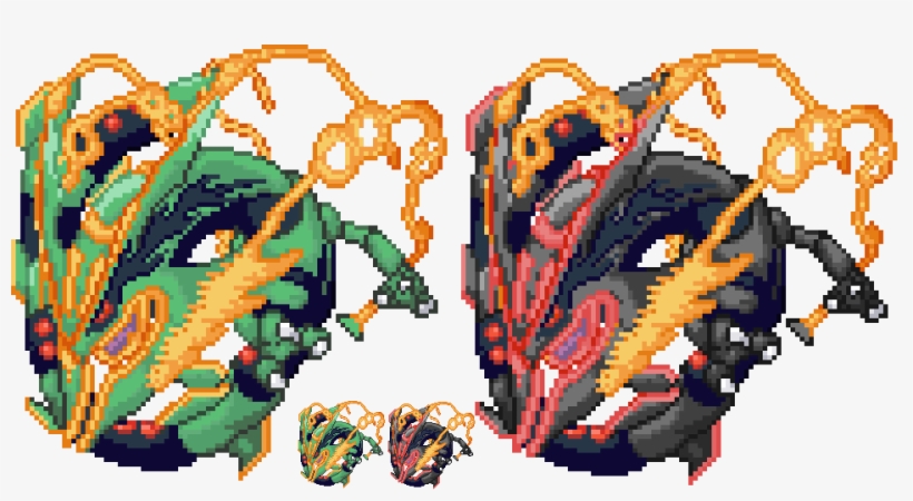 🌱 Let's Grow Together 🌱 Dcc [archive] - Mega Rayquaza Gen 3 Sprite, transparent png #1570077