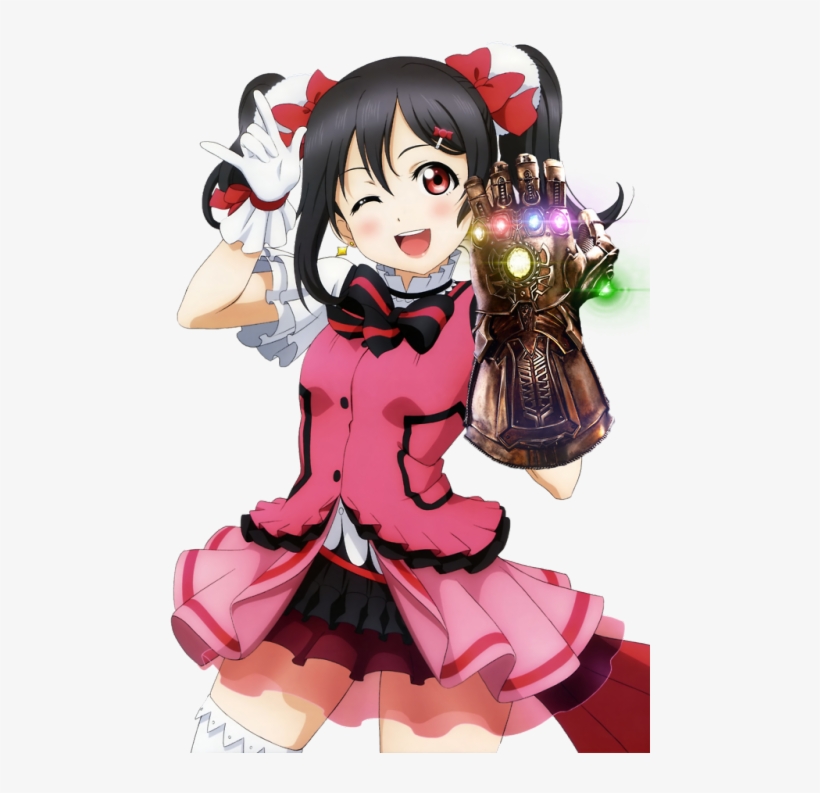 “fun Isn't Something One Considers When Winning Love - Love Live Nico Yazawa Black Straight 2 Ponytails Cosplay, transparent png #1570121