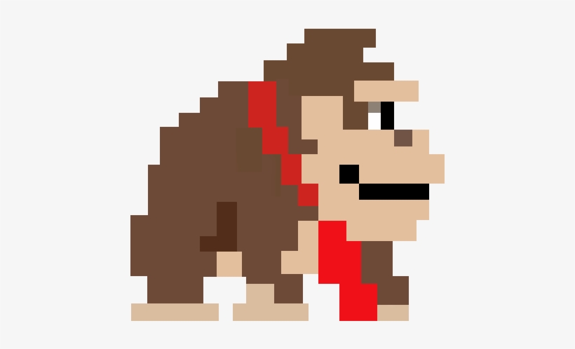 Super Mario Maker - 8 Bit Donkey Kong Png, transparent png #1570304