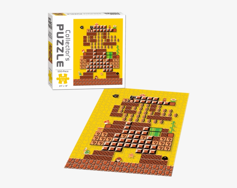 The Image Features An Original Mario Designed And Built - Super Mario Maker Puzzle, transparent png #1570393