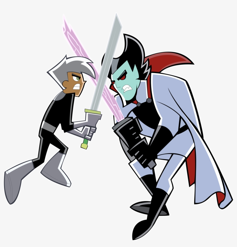 Danny Phantom - Danny Phantom Sword Fight, transparent png #1571148