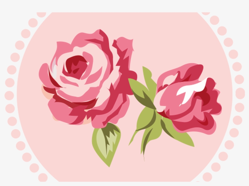 Pink Rose Clipart Shabby Chic Pencil And In Color Pink - Bat Mitzvah Logo, transparent png #1571154