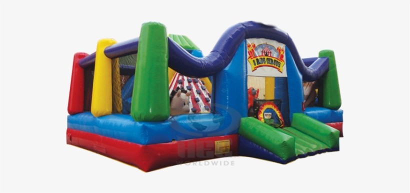 3 Ring Circus Inflatable Ride For Sale - Inflatable, transparent png #1571204