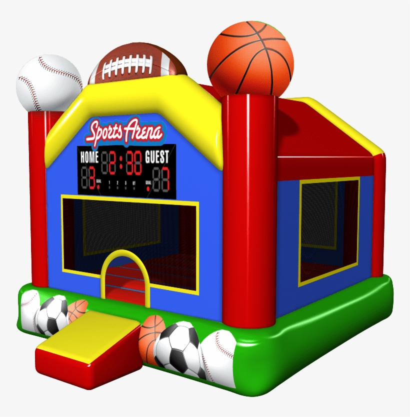 Sports Arena Bounce House - Inflatable Castle, transparent png #1571224