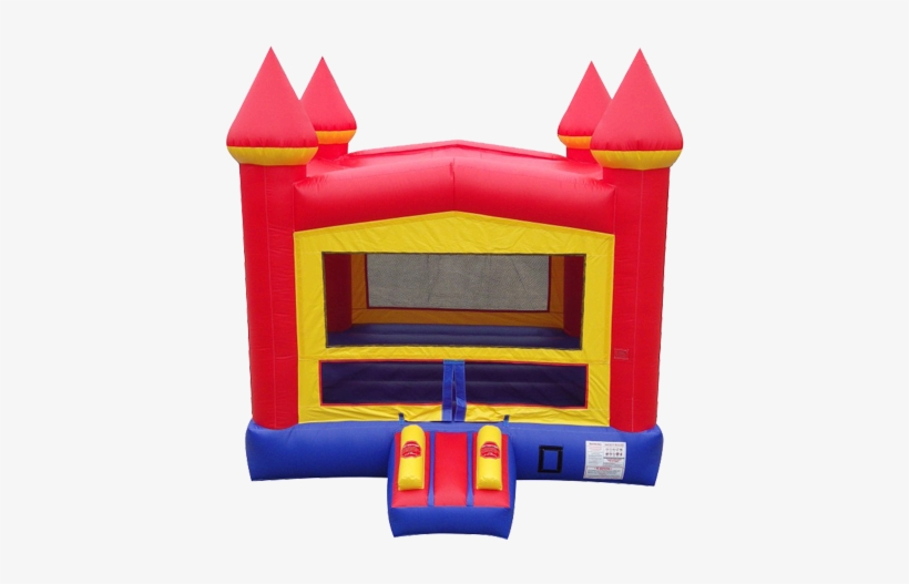 Pogo Bounce Pogo Castle Bounce House Large Red Moonwalk, transparent png #1571369