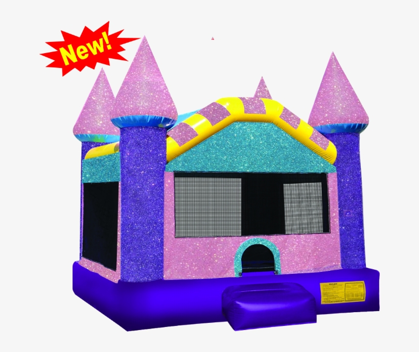Dazzling Castle Bounce House - Folding Electric Treadmill Motorized Running Machine, transparent png #1571420