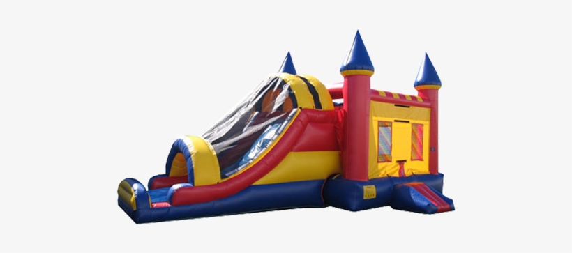 Combination Bounce-house Slide Wih A Net - Inflatable Castle, transparent png #1571687