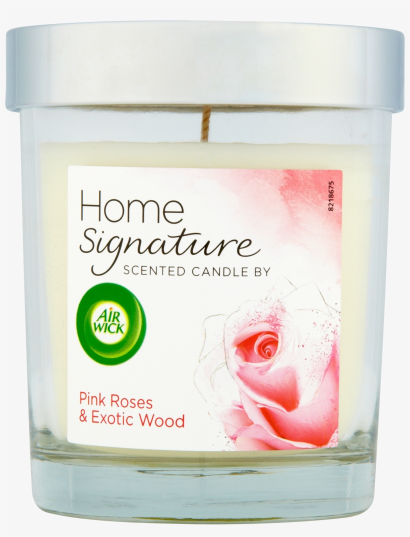 Air Wick Home Signature Lidded Candle- Pink Roses & - Air Wick Home Signature Candle Pink Roses, transparent png #1571878