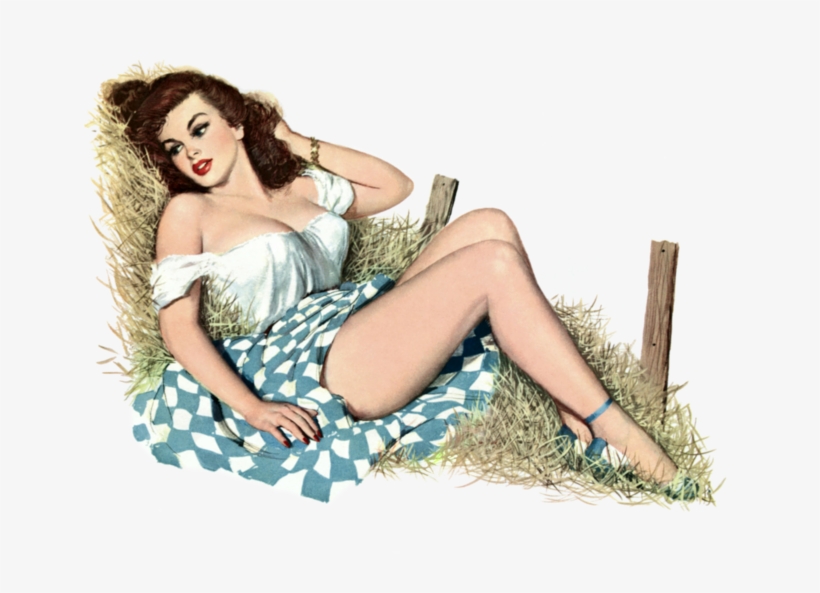 66170440 1288879971 13 - Pinup Brunette At The Farm Canvas Art - (18 X 24), transparent png #1572404