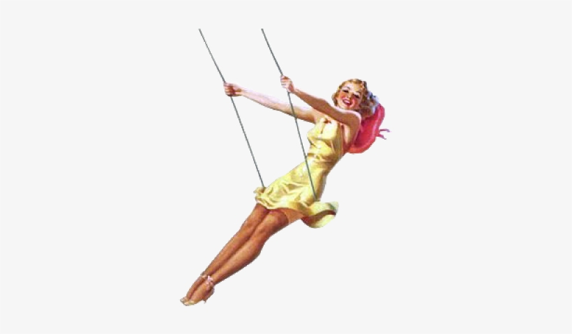 Pin Up Girl, Png, Transparent Background - Swing Girl Png, transparent png #1572471