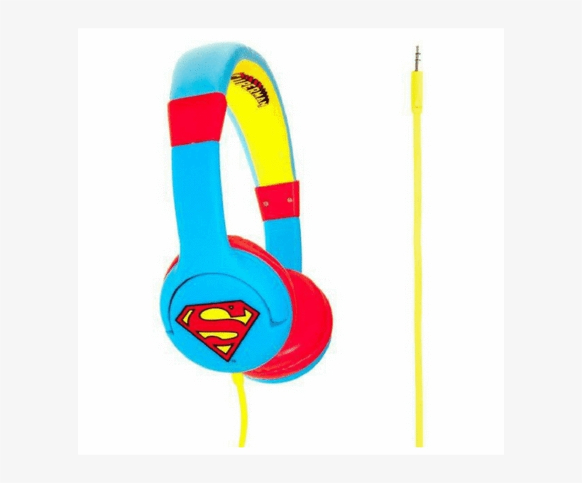 Kondor Superman "man Of Steel" Blue Children's Headphones - Superman Logo, transparent png #1573085