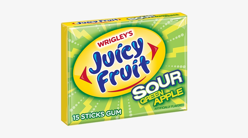 Sour Green Apple - Juicy Fruit Sour Apple, transparent png #1573171