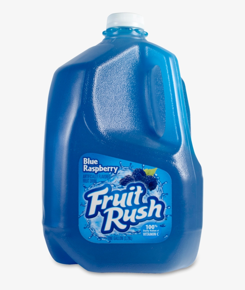 Fruit Rush Blue Raspberry - Fruit Rush Fruit Drink Blue Raspberry, 1.0 Gal, transparent png #1573196