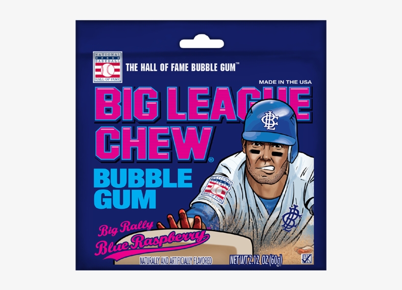 Big Rally Blue Raspberry - Big League Chew Blue Raspberry, transparent png #1573422