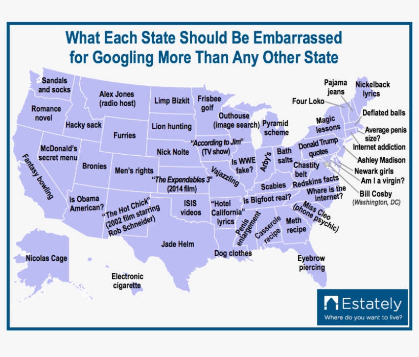 Most Google Searches By State, transparent png #1573495