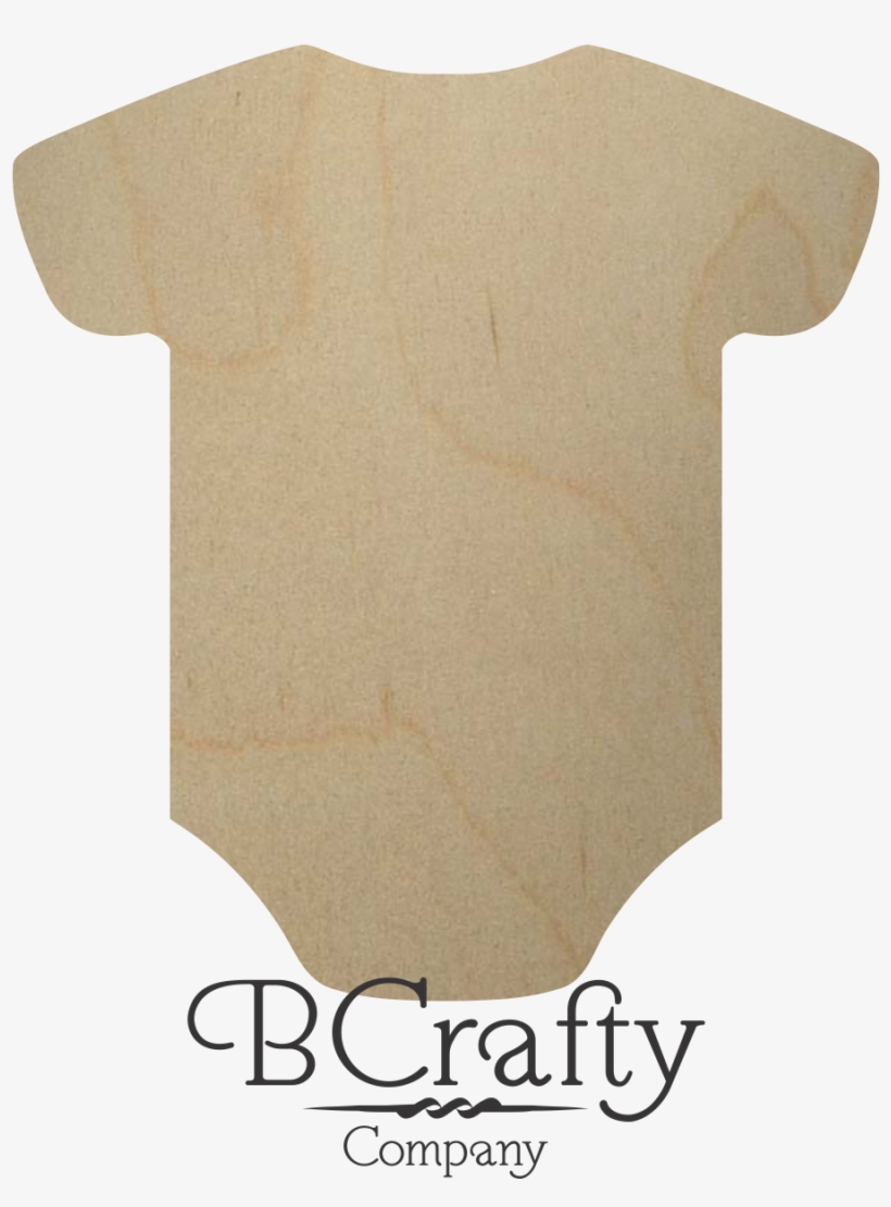 Wooden Baby Onesie Cutout Shape - Construction Paper, transparent png #1573669