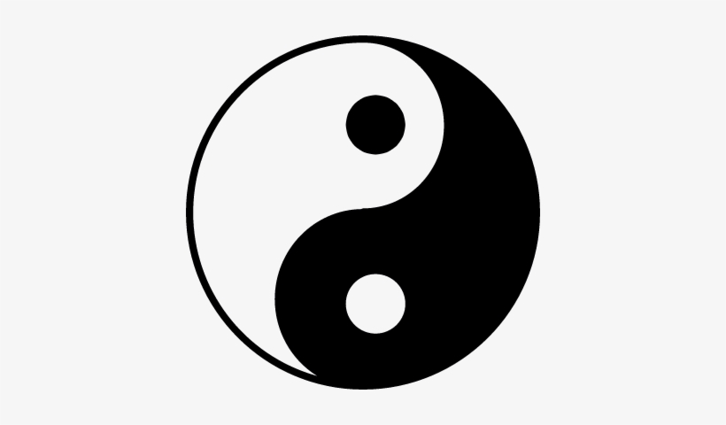 Yin Yang Symbol Vector - Yin And Yang Jpg, transparent png #1573729