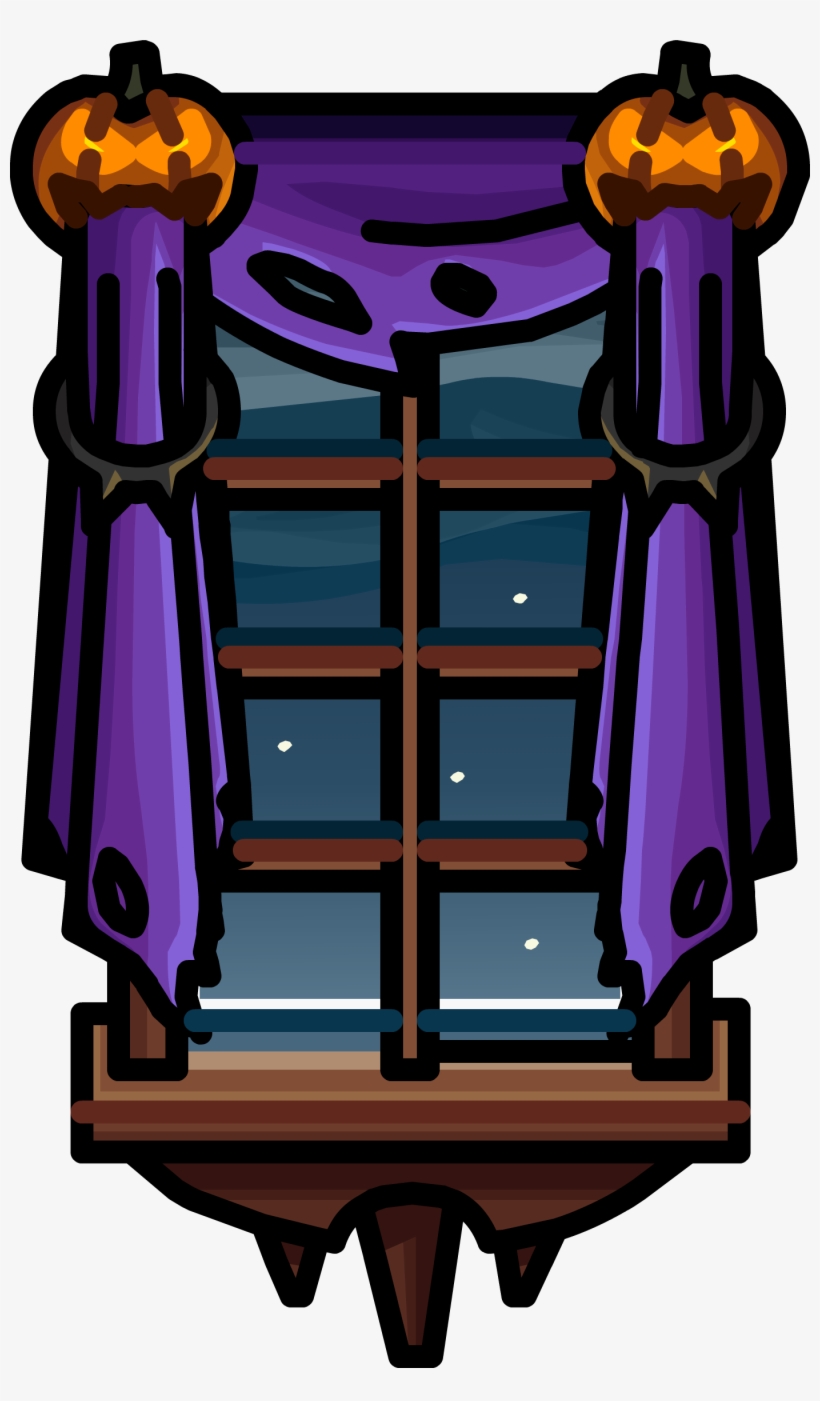 Jack O Lantern Curtains Icon - Illustration, transparent png #1573913