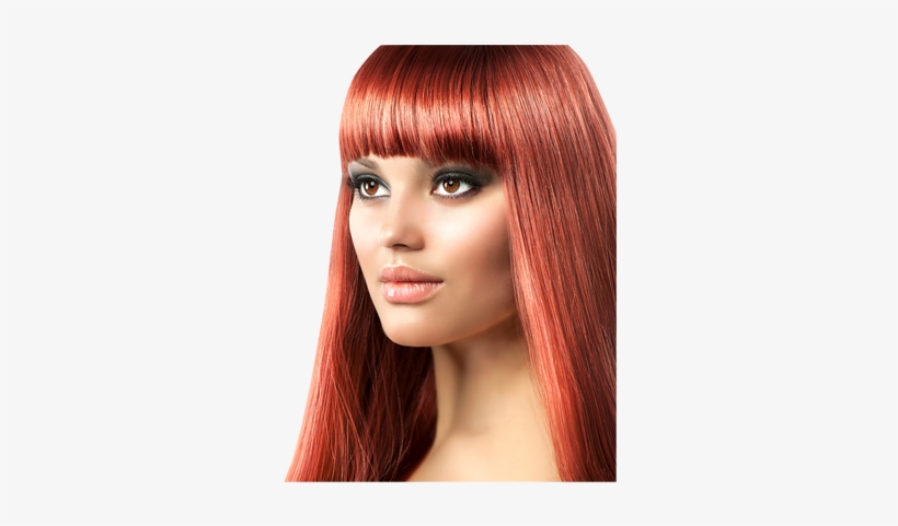 Red China Bangs - Red Wig With Bangs, transparent png #1574056