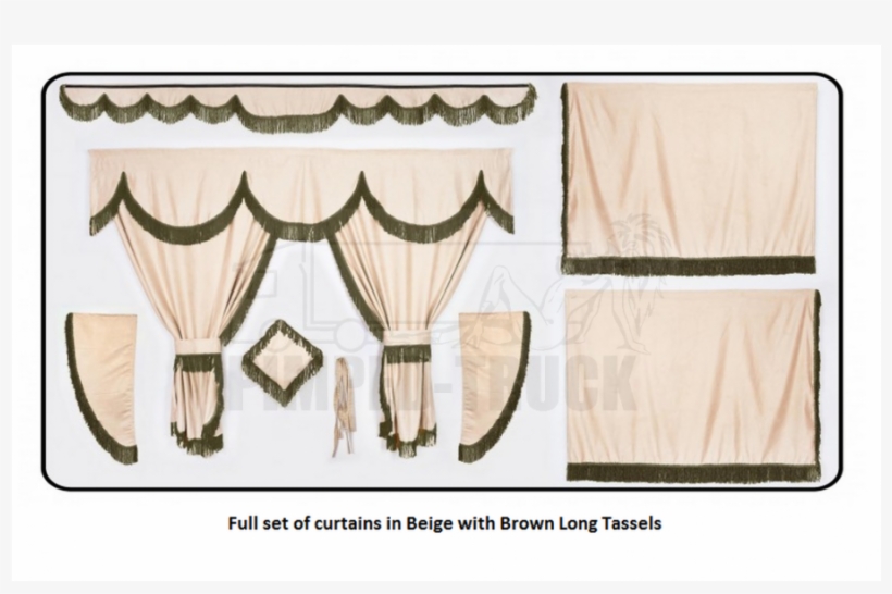 Curtains Truck Beige Red, transparent png #1574058