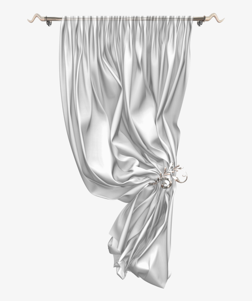 Silver Curtains - Perde Png, transparent png #1574106