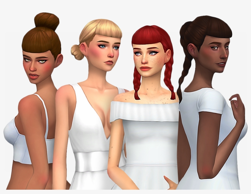 With The Newest Vampire Pack Came The Cutest Baby Bangs - Sims 4 Bangs Maxis Match, transparent png #1574201