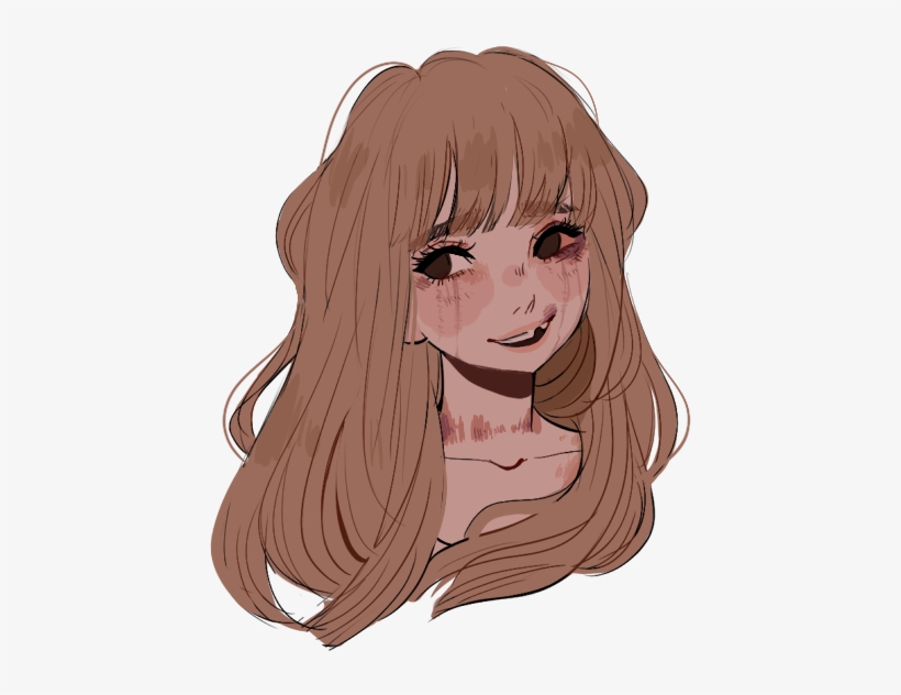 Clip Art Free Bangs Drawing Realistic - Dibujos De Momo Kawaii, transparent png #1574276