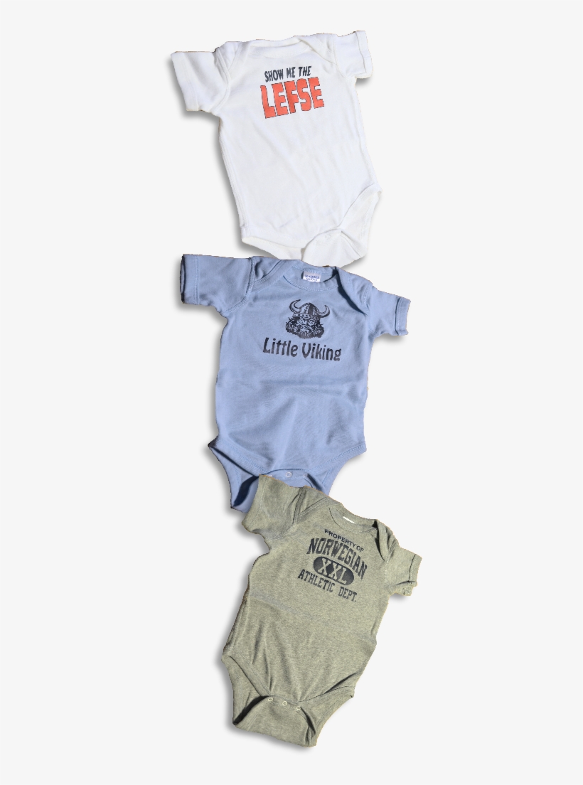 "lil' Norskie" T-shirt Style Baby Onesie, Lt - Infant Bodysuit, transparent png #1574277