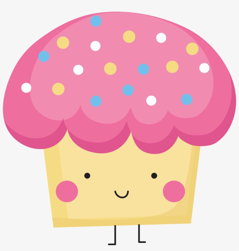 Cupcakes - Border - Happy Cupcake Clip Art, transparent png #1574488