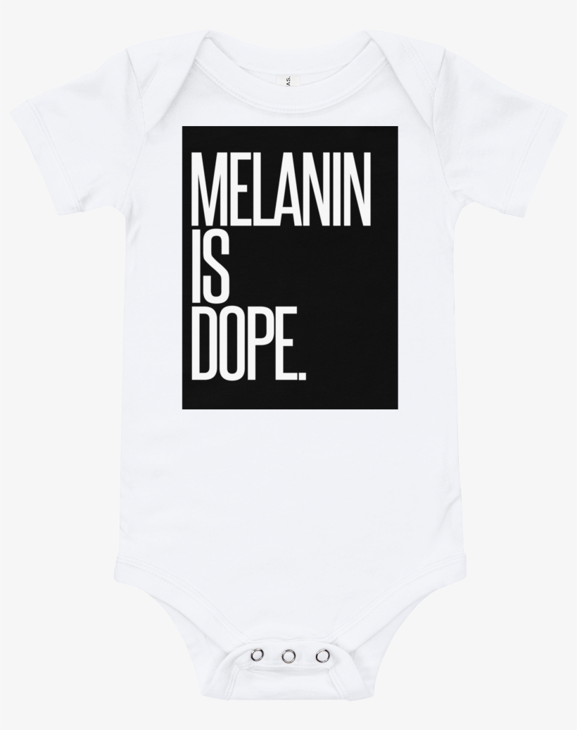 Melanin Is Dope Baby Onesie - T-shirt, transparent png #1574539