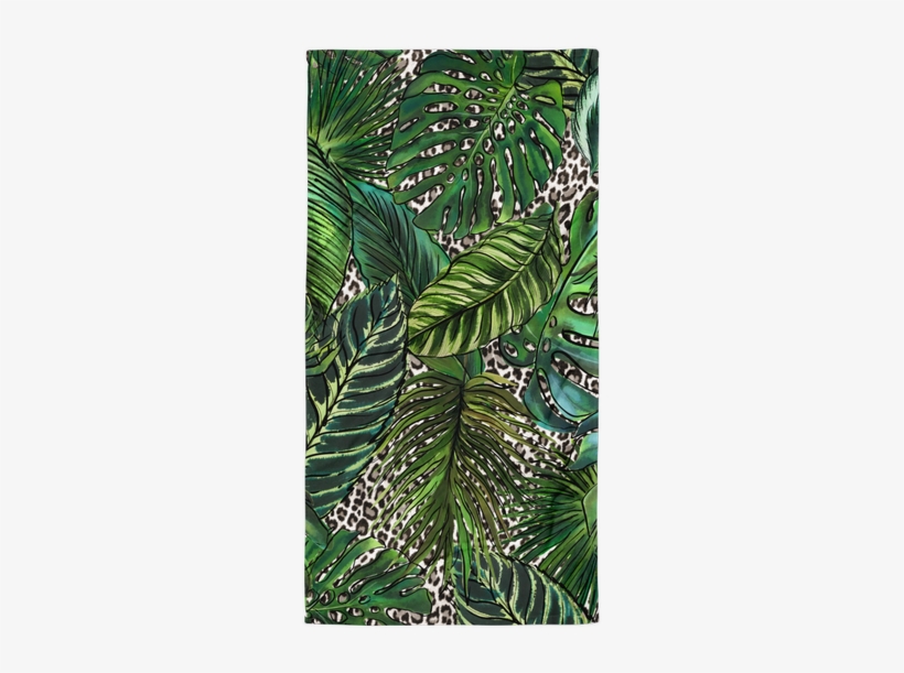 Leopard Palm Towel - Pond Pine, transparent png #1574655