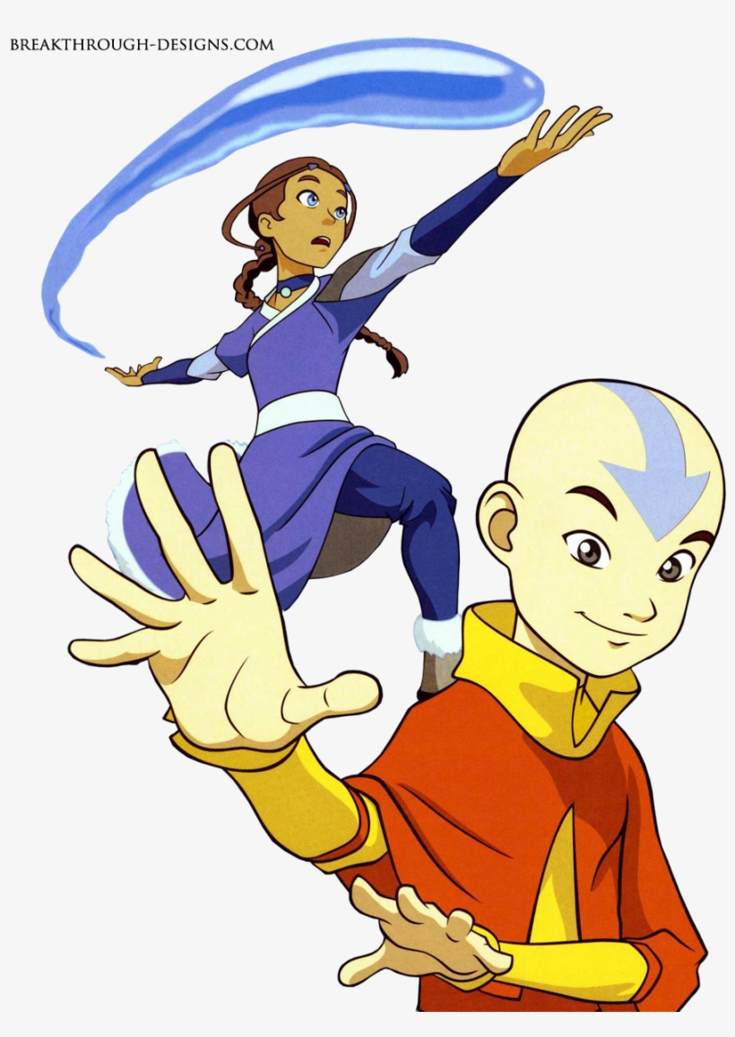 Kataang If Aang And Katara Get Married, What Bending - Katara And Aang Bending, transparent png #1575435