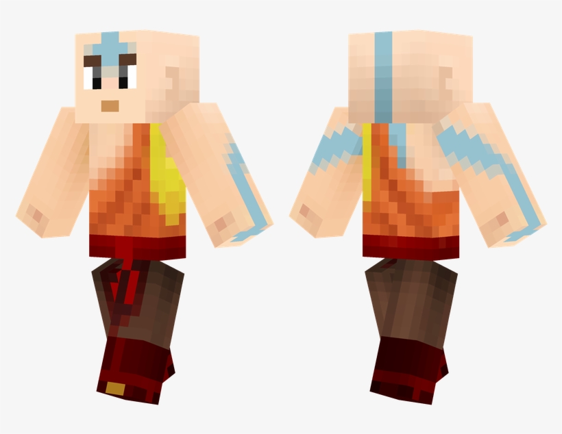 Aang - Minecraft Skin Soul Reaper, transparent png #1575582