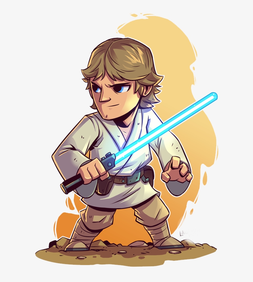 Anakin Skywalker Luke Skywalker Star Wars Ig-88 Bossk - Star Wars Luke Skywalker Chibi, transparent png #1575770