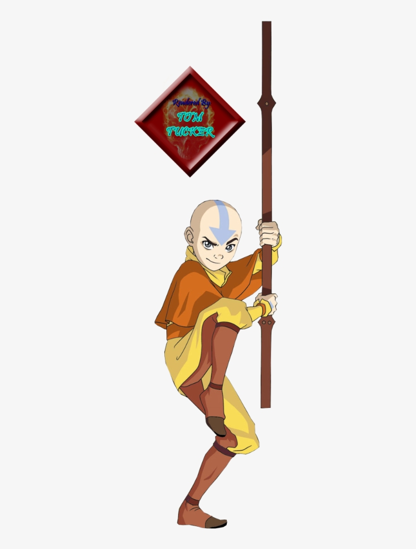 Aang Avatar Render Photo Aang2 - Avatar: Buch 2 Erde Komplett Amaray Dvd, transparent png #1575789