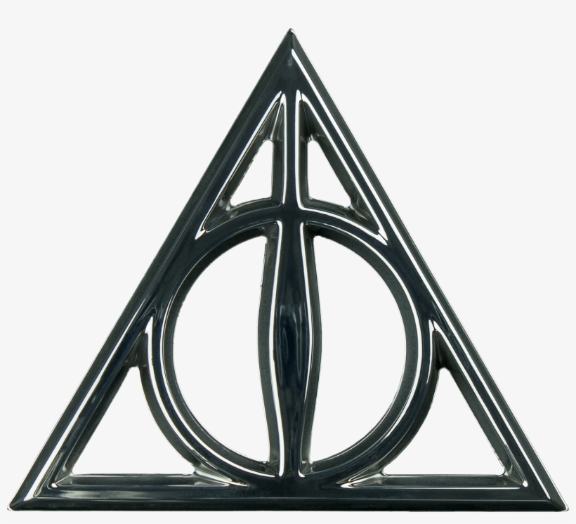 Deathly Hallows Chrome Premium Emblem - Deathly Hallows Symbol, transparent png #1575864