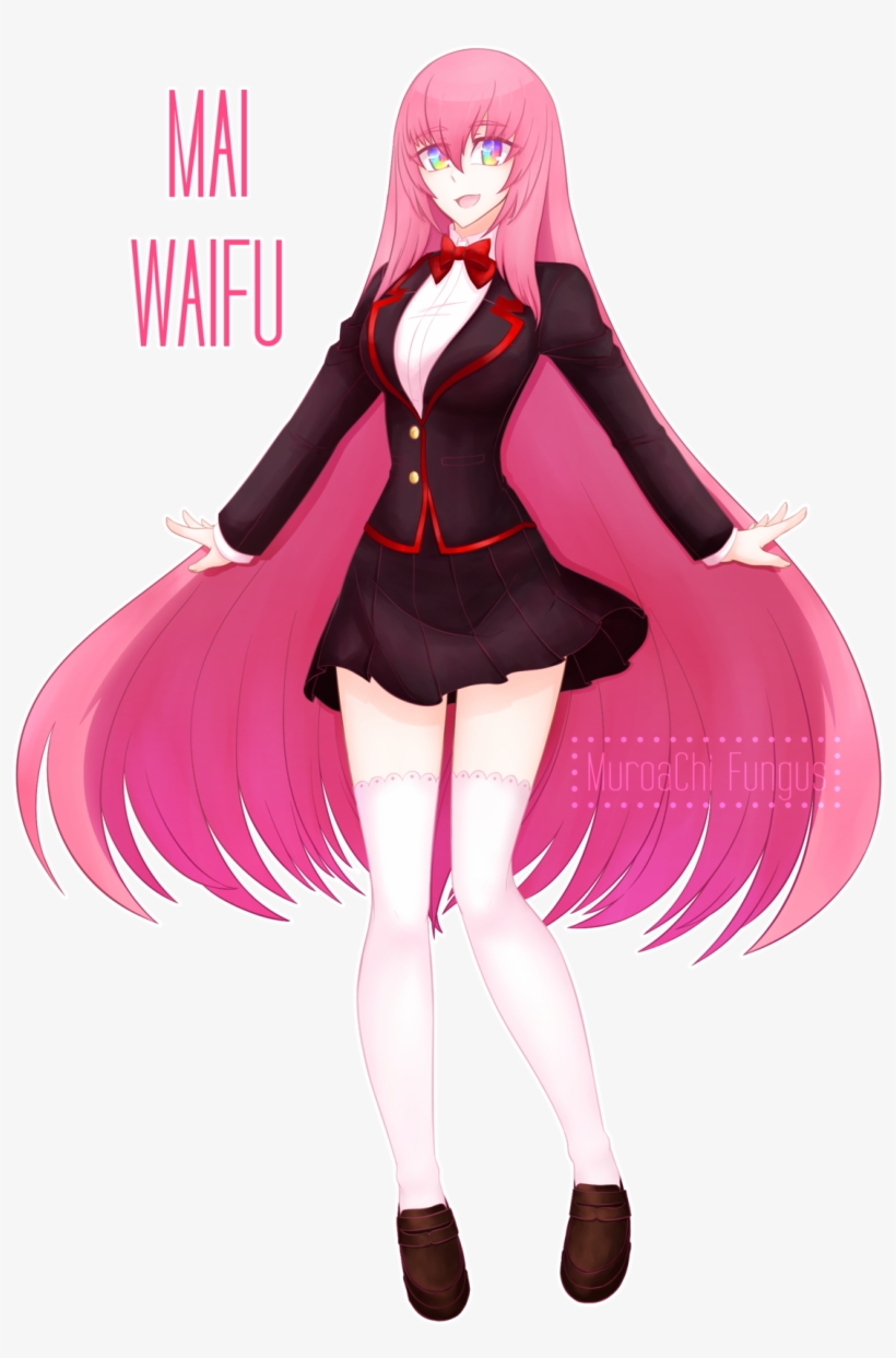 Mai Waifu By Muroachifungus-da5k3ra - Yandere Simulator Mai Waifu Anime, transparent png #1575893