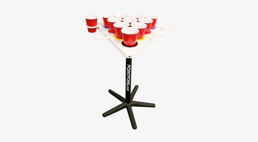 Point Pong Beer Pong Table - Triangle Beer Pong Table, transparent png #1576534