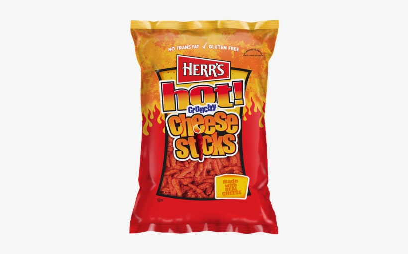 Herr's Hot! Gluten Free Crunchy Cheese Sticks, transparent png #1576668