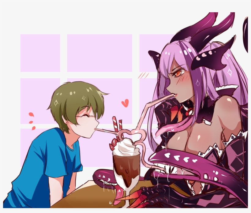 New Waifu Pic Came In Just In Time For Valentine's - Anime Monster Girl Jabberwocky, transparent png #1576690