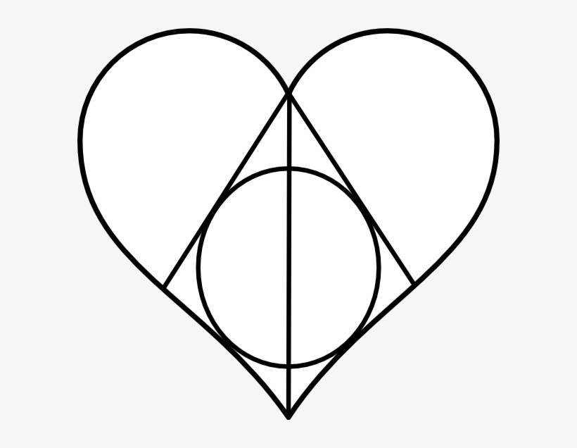 How To Set Use Deathly Hallows Heart Clipart, transparent png #1577004